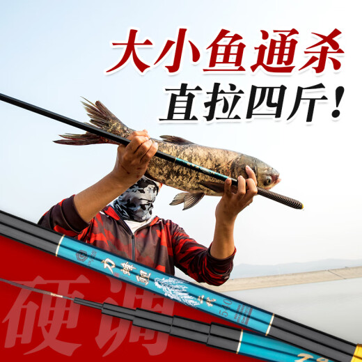 Queen Bee fishing rod 5.46.3 meters 28 adjustable platform fishing rod 7.2 meters carbon ultra-light ultra-hard carp rod crucian carp fishing rod hand rod fish rod 5.4 meters + free finished hook line float