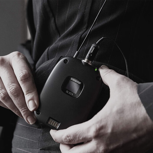 SHURE Shure SLXD14D wireless lavalier microphone stage performance live broadcast conference speech training host chest microphone SLXD14D/DL4 omnidirectional