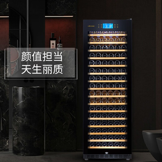 Odino National Warranty Export Quality Odino Red Wine Cabinet Compressor Refrigeration Constant Temperature Wine Cabinet Wine Foreign Wine Cabinet Freshness Cabinet BJ-435 550 Thin Full Display Model 338L