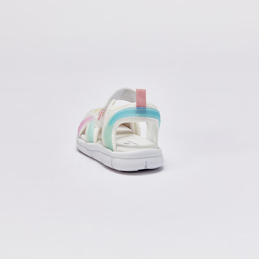 DAVE&BELLA boys' sandals, sports girls' shoes, children's baby shoes, toddler shoes, mesh breathable summer new children's shoes, white, in stock 24 (shoe inner length 15.4cm)