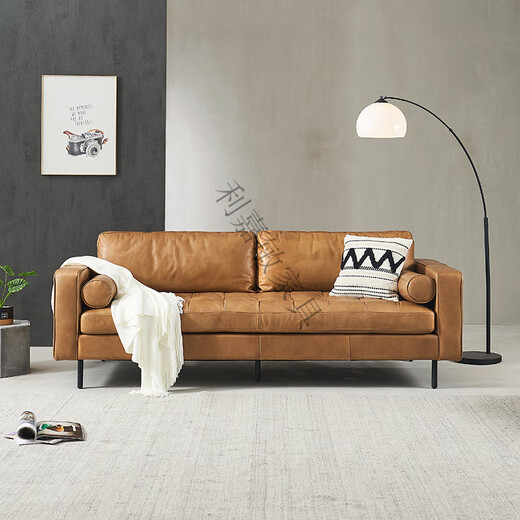 Nordic leather sofa bed foldable light luxury 1.8m double bed simple small apartment living room dual-use technology leather imitation leather 1.8m-2m