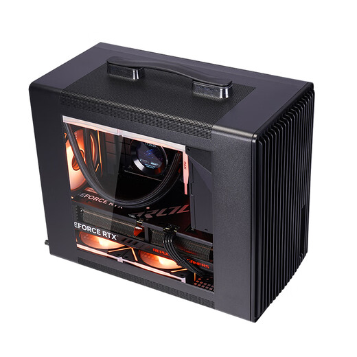 玩嘉阿尔法S1黑色 MATX机箱（提手机箱/240冷排/165mm风冷/ATX电源/长显卡/MATX/ITX ）