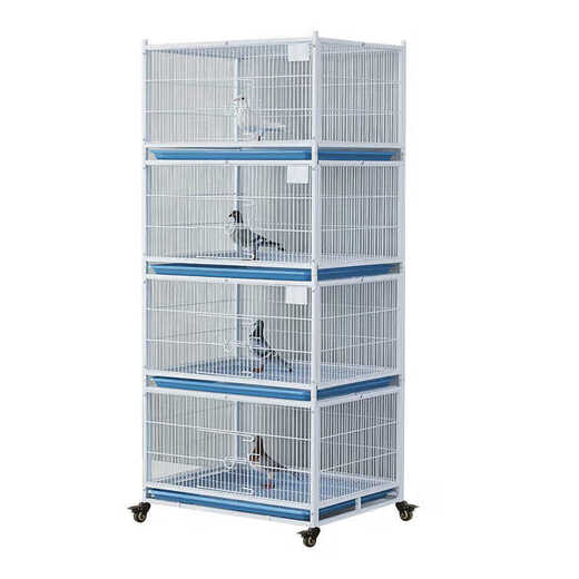 Pigeon cage thickened and encrypted to prevent mice and weasels, matching cage, carrier pigeon, racing pigeon observation cage, household breeding pigeon cage 80A single layer (with wheels) Jilin Heilongjiang Anhui