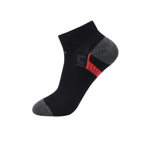 ANTA Sports Socks Men's Socks 2020 Spring and Summer Single Pair New Professional Running Sports Socks Men's Socks Black-4 One Size