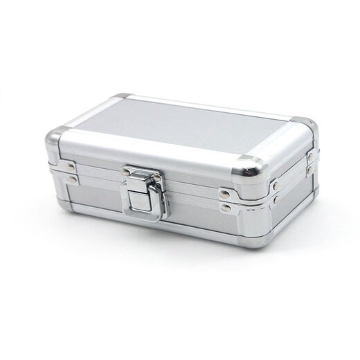 Leopard point hardware tool box, mini mini box, aluminum alloy tool box, storage box, precision instrument box with sponge added, mini tool box (without lock)