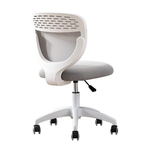 IDESK study chair desk chair home primary school student writing chair liftable seat back bedroom computer chair study chair gray-no armrests universal wheel