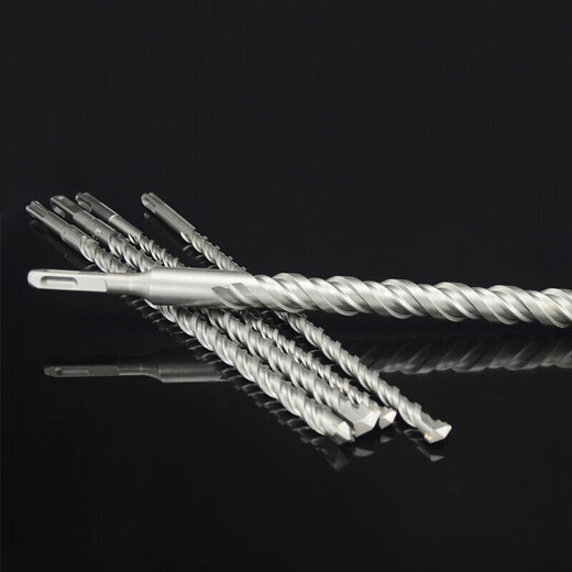 Square handle four-pit electric hammer drill bit, handle impact drill bit, extended wall drill bit, concrete drill bit, square handle 6*300mm (price for one)