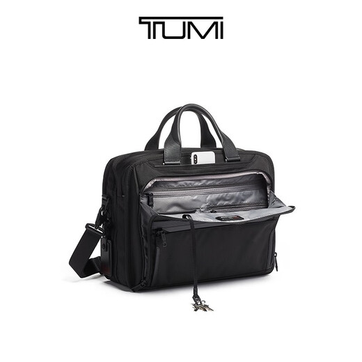TUMI/Tuming Alpha 3 Men's Computer Bag Business Handbag Briefcase Black/02603132D3 15 inches
