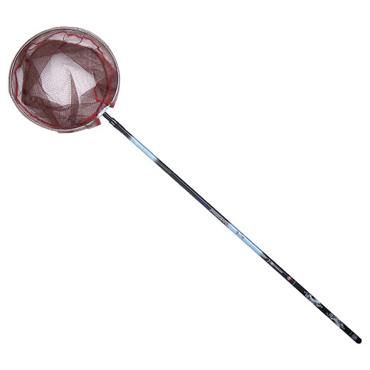 Guangwei (GW) 2.4-meter water-colored Liangchen carbon copy net, ultra-light and ultra-hard folding net bag, retractable fishing net, pole, fish net bag, fishing gear