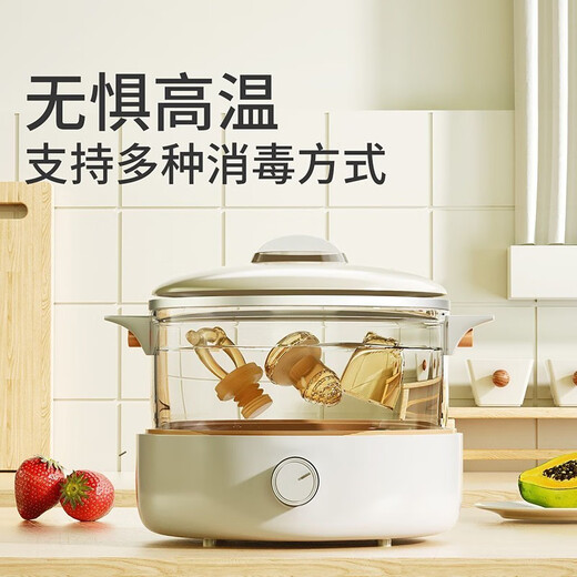 Qingyue (qingyue) bite and bite baby fruit feeding device pacifier silicone baby fruit and vegetable puree bite bag play teether automatic push L type (7+ months)