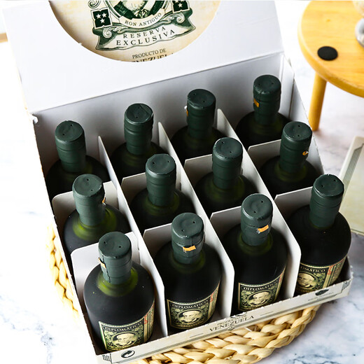 外交官（DIPLOMATICO）【原瓶进口】委内瑞拉迪普洛姆珍藏朗姆酒莫吉托洋酒 外交官珍藏朗姆小酒版 50mL