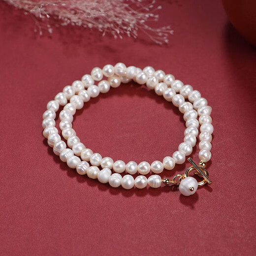 Xiaose Freshwater Pearl Clavicle Chain Birthday Gift Women's French Light Luxury Necklace Advanced 2025 New Niche Design L1734 Necklace
