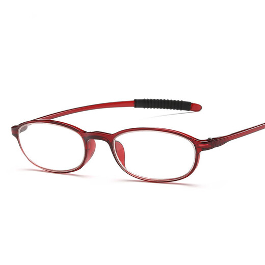 Qustar's new soft-leg reading glasses, reading glasses for men and women, comfortable and elegant TR90 ultra-light resin, fashionable, simple and not easy to break, reading glasses, black 200 degrees (recommended for 55-59 years old)