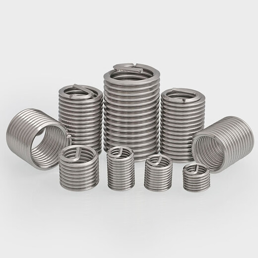 Tongrong Cuibingneng 304 stainless steel thread braces thread protective sleeve screw sleeve steel wire sleeve spring repair steel sleeve conversion M1.6*0.35*1D 20 pieces