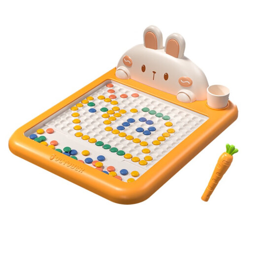 Magmeng Children's Drawing Board Children's Magnetic Control Pen Educational Toy Boys and Girls 2 to 3 Years Old Baby Infant Drawing Board Toy Rabbit Magnetic Drawing Board [2 Pens/10 Drawing Cards] Children's Toy Boys and Girls Birthday Gift