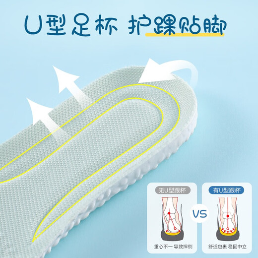 3AnGnI children's insoles, sports shock-absorbing and cuttable, deodorant and sweat-absorbent for boys and girls, mixed size 33-34
