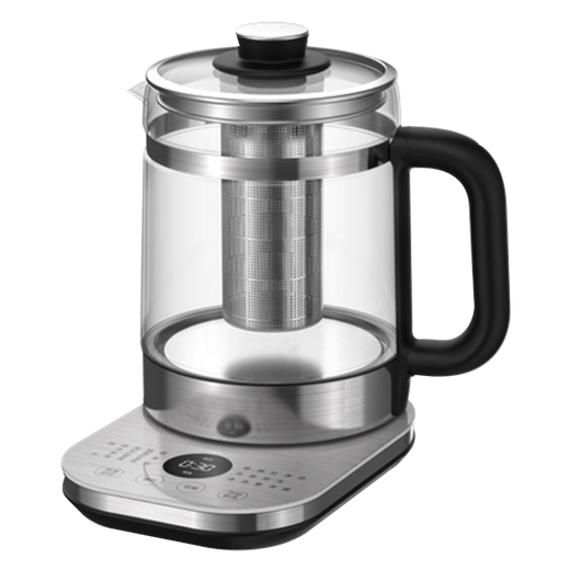SUPOR Health Pot Intelligent Reservation Tea Maker Dual Insulation Integrated Household 316L Stainless Steel Constant Temperature Electric Kettle Light Adjustment Temperature Large Capacity High Borosilicate Glass Flower Teapot 1.5L High-End Health Pot