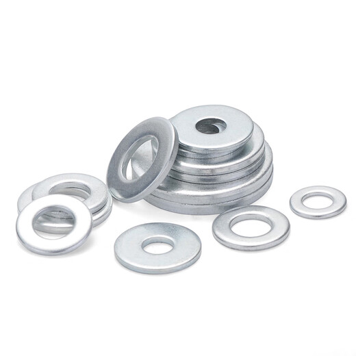 JINGGONG Galvanized Iron Flat Washer Metal Washer Increased Thickness Flat Washer Screw Washer Metal Round Washer 5*10*1 (1Jin Jin is equal to 0.5 kg, about 1507 pieces)
