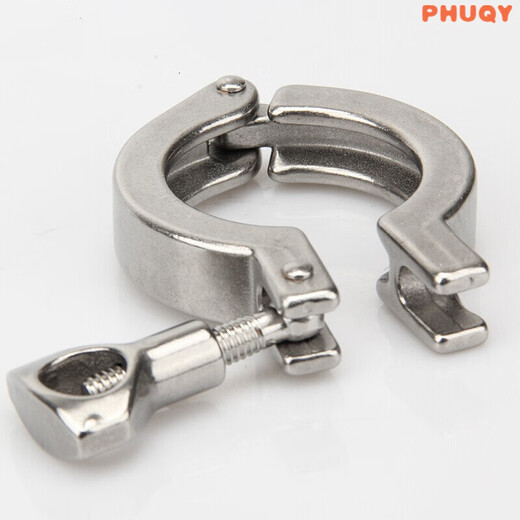 Quick installation clamp 304 stainless steel precision cast heavy-duty thickened quick connector chuck buckle import and export 159 chuck 183 5.6