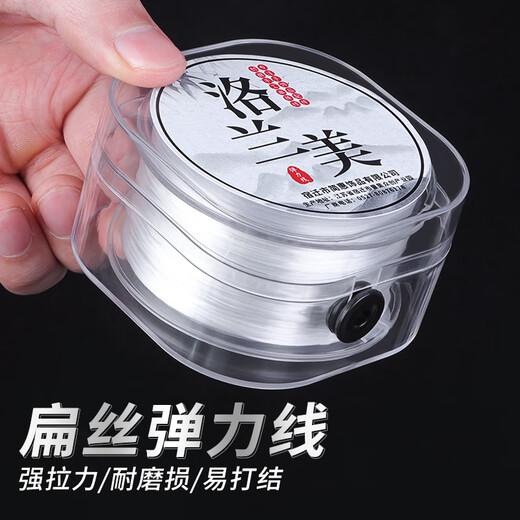 Luo Lanmei imported high-end beaded elastic cord crystal bracelet special rope wear-resistant toy beaded bracelet white