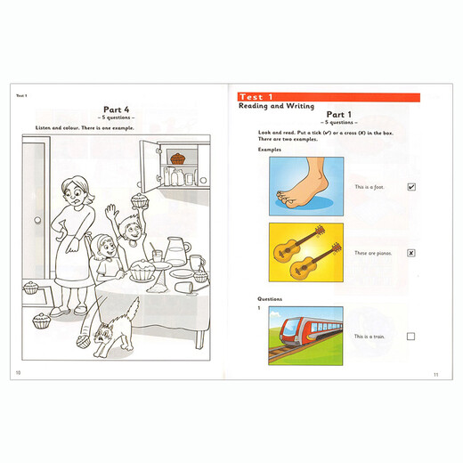 新版剑桥少儿英语 YLE考试全真试题 一级考试真题集 Cambridge English A1 Starters 1?[平装]