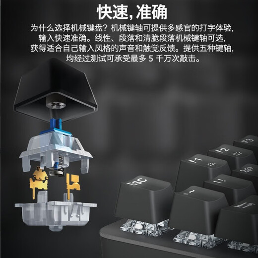 Logitech (G) K845 mechanical keyboard wired keyboard gaming office keyboard full-size backlit Longhua axis desktop external laptop keyboard K845 Longhua axis green axis