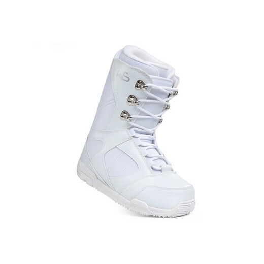 WS Snowboards Snowboardschuhe Schnürung flach Damen Carving Herren Snowboardschuhe Snowboardstiefel wasserdicht und warm 1700S weiße Skischuhe 40