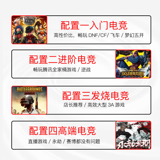 Weishengxing i512400F e-sports game type 4060 host Black Myth Wukong assembly machine home office design complete machine to eat chicken forever high configuration live broadcast computer desktop configuration three single host + Titan 24-inch 1K high-definition screen