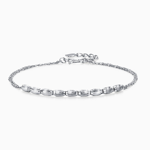 Pt.Charm platinum bracelet female personality romantic love bracelet for girlfriend red bean bracelet adjustable pt950 platinum chain in stock national inspection certificate 2.9-3.0 grams