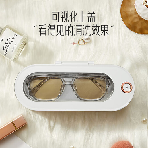 Dretec Japanese ultrasonic cleaning machine household coated glasses cleaner denture braces watches jewelry makeup brushes fully automatic portable cleaning artifact UC-505 Japanese ultrasonic cleaning machine