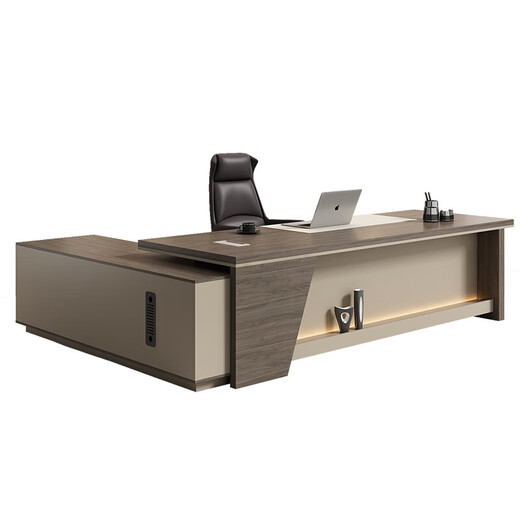 OUDITU includes delivery package, boss desk, office desk and chairs, office table, simple modern manager and president desk office furniture, 1.8m boss desk