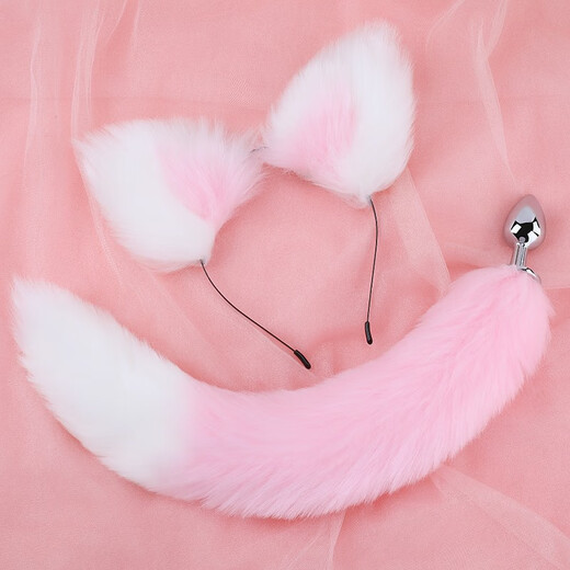 Private password sm sex toys anal plug fox tail female special adult sex toys set headband + tail