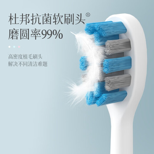 KONKA electric toothbrush adult model household magnetic levitation sonic electric soft bristle toothbrush rechargeable couple electric toothbrush soft mist blue 2 DuPont soft brush heads