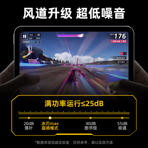 Piva tablet Ice Blade MAX magnetic radiator semiconductor refrigeration game chicken live broadcast cooling artifact suitable for Black Shark Xiaomi iqoo Huawei Apple refrigeration radiator [Ice Blade MAX set] Ice Blade max+45W charging head