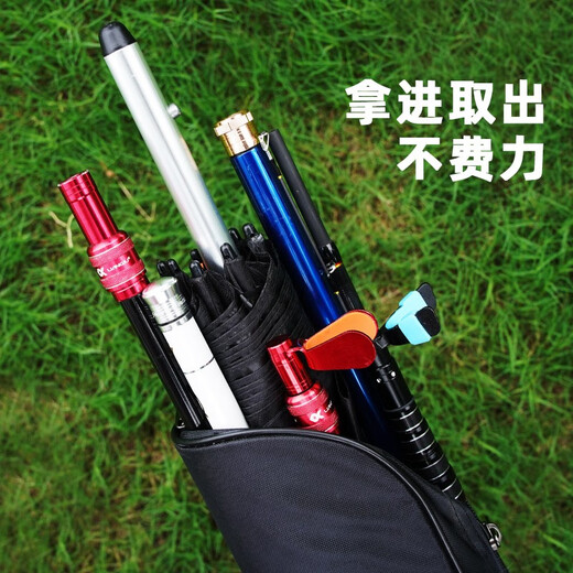 LIANQIU ball umbrella bag fishing gear bag rod bag pole bag fishing bag lightweight waterproof fishing rod bag fishing umbrella bag fishing gear black and red (85CM)