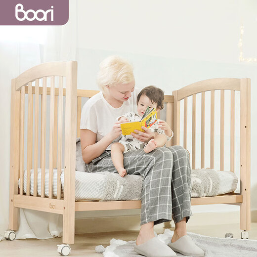 Boori Singh crib solid wood spliced bed children's bed multi-functional baby bed spliced bed B-SECOD/AD