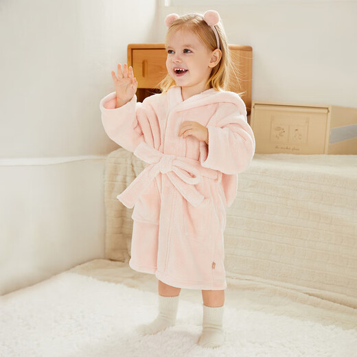 David Bella girls home clothes boys bathrobe autumn and winter children girls baby children's hooded nightgown