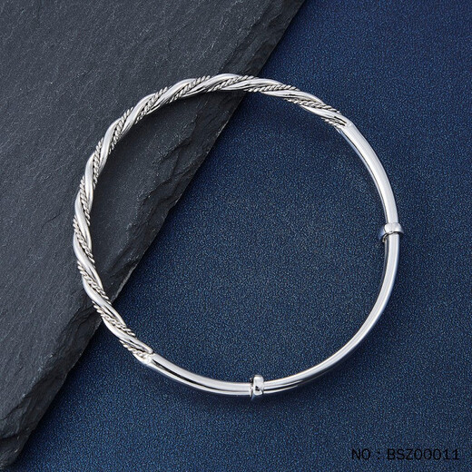 Haibaolou PT950 platinum bracelet for women, fashionable and simple platinum bracelet style, live push-pull, adjustable customization for women, twist push-pull 21g, supports inspection, comes with certificate, if you get a fake one, you will get three for free