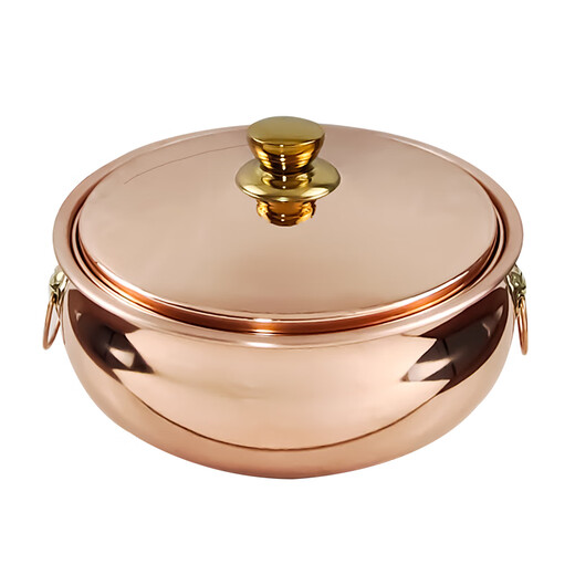 Guo Yiyuan pure copper thickened copper hot pot pot induction cooker electric ceramic stove gas shabu-shabu cooking soup 26cm copper