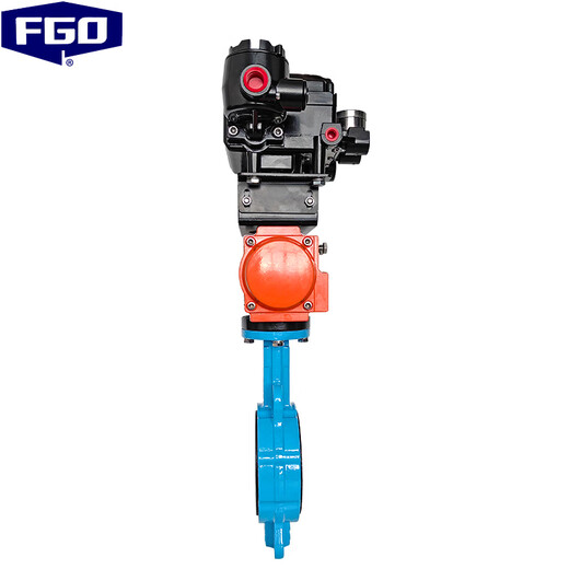 FGO Pneumatic Regulierung Schmetterlingsventil Edelstahlplatte + Kugellettkörper + kein Feedback-Positionier 4-20 mA Signal TD671XP-16Q DN250