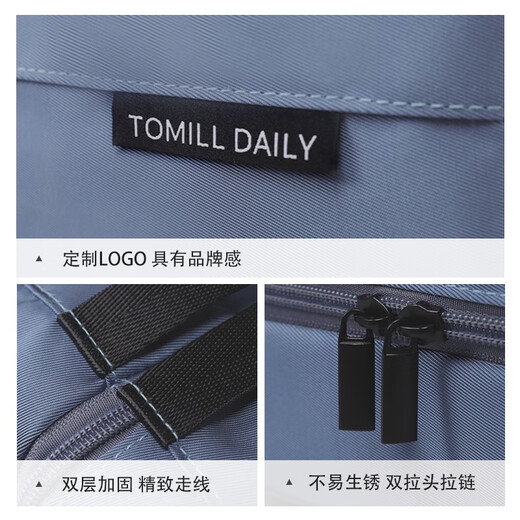 ToMill wash bag men's large capacity dry and wet separation new portable travel storage bag waterproof cosmetic bag business trip bath bag Starry Night - Standard Style - Classic Black - Shipped from Merchant Warehouse