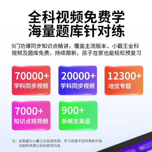 Xiaobawang K8pro English learning machine, smart student tablet, primary school to middle school and high school general course teaching materials, synchronized AR point reading finger reading machine, eye protection screen tutoring machine, Xiaobawang K8pro 8G+256G precision learning
