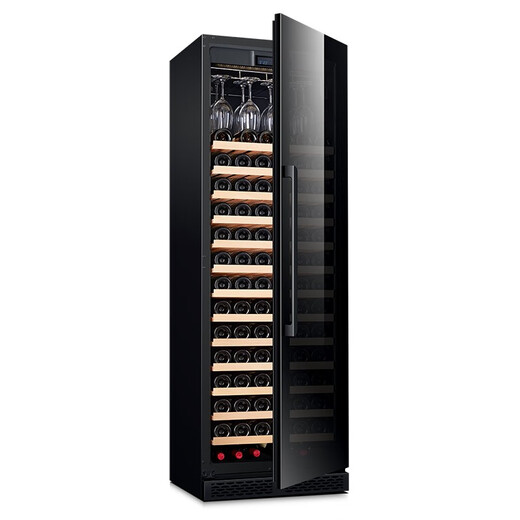 PULADI frequency conversion first-class energy efficiency red wine cabinet constant temperature wine cabinet embedded frost-free wine compressor home living room smart office refrigerator first-class energy efficiency frequency conversion thin model independent dual temperature model 318L