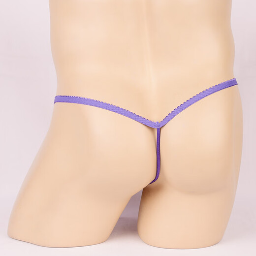 Confidential delivery men's sexy underwear thong cosplay sexy underwear bird head T-pants purple one size