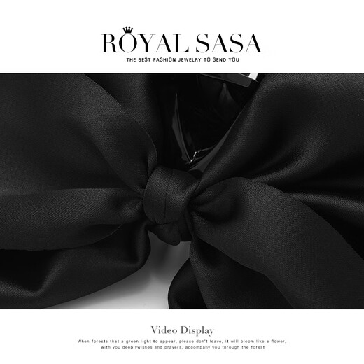 Royal sasa royal salsa hair clip double-sided bow head feminine temperament fugitive princess grip clip satin hair grip to increase hair volume