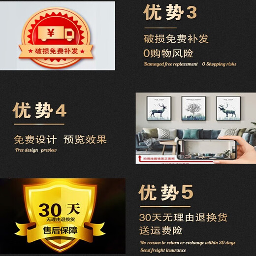 Cyberpunk hanging painting Internet cafe bar background wall decoration bedroom wall mural e-sports hotel room decoration painting C32AZ37-01 20*40cm*2+20*60cm*3 cloth film