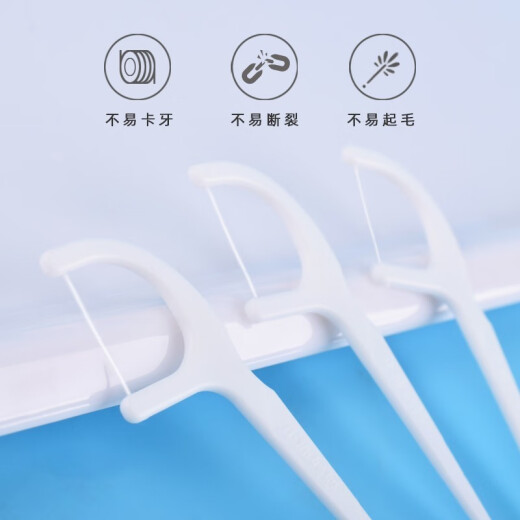 Little Deer Mother Dental Floss Stick Slim Slippery Dental Floss Portable Boxed Toothpick Thread Wanghu Teeth Picking Floss Teeth Cleaning Thread Orthodontic Suture Thread 100 pieces