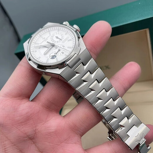 Second-hand 99 new Vacheron Constantin men's watch series automatic mechanical stainless steel/18K yellow gold rose gold chronograph second-hand luxury watch watch 42mm white plate 47450/B01A-9226