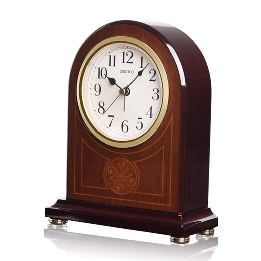 Seiko Japan Seiko Clock New Piano Paint Alarm Function Solid Wood Table Clock Simple Compact Desk Clock