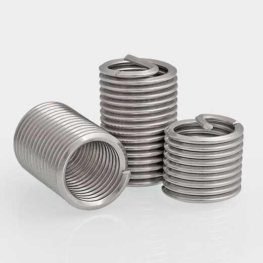 Tongrong Cuibingneng 304 stainless steel thread braces thread protective sleeve screw sleeve steel wire sleeve spring repair steel sleeve conversion M1.6*0.35*1D 20 pieces